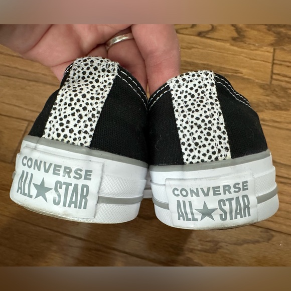 CONVERSE CTAS Women Black Double Tongue Grey Low Top Canvas | Size 6 - Picture 5 of 9